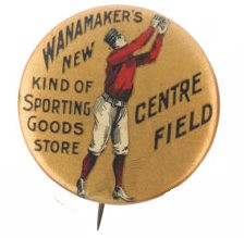 Centre Field Wanamaker's Gold Bkg